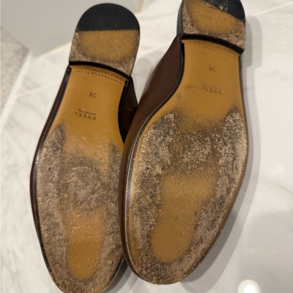 Gucci Princetown Brown Leather Mule - Picture 2 of 6
